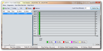 JD's Auto Speed Tester screenshot