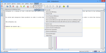 JDiffPlugin for jEdit screenshot