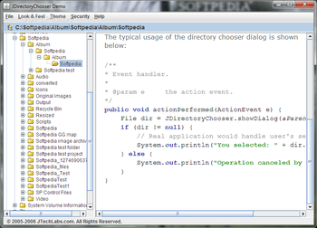 JDirectoryChooser screenshot