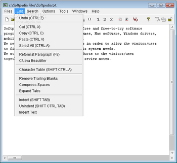 JE Editor screenshot 2