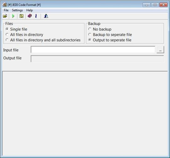 JEDI Code Format screenshot