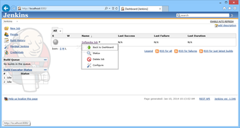 Jenkins screenshot