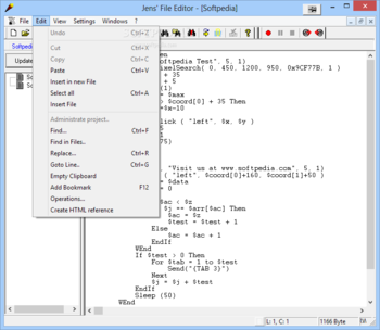 Jens' File Editor screenshot 3