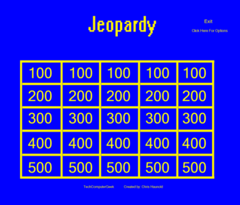 Jeopardy screenshot