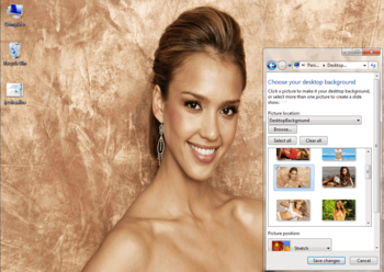 Jessica Alba Windows 7 Theme screenshot