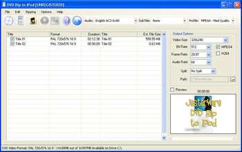 Jesterware DVD Rip to PSP screenshot