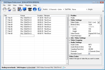 Jesterware DVD Ripper Professional screenshot