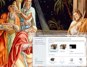 Jesus Christ Windows 7 Theme screenshot