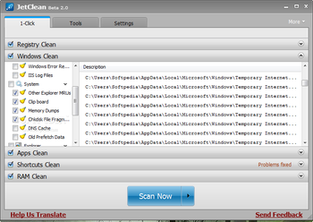 JetClean screenshot 2