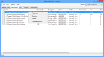 Jetico Personal Firewall screenshot 2