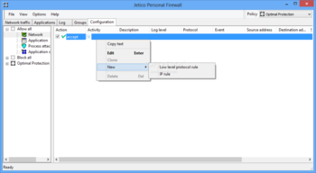 Jetico Personal Firewall screenshot 5