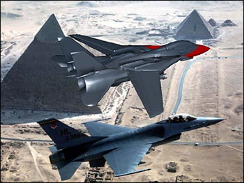 Jets Over the Pyramids 3D Screensaver screenshot