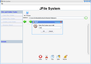 JFile System screenshot 2