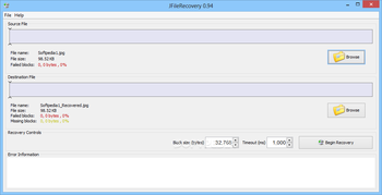 JFileRecovery screenshot