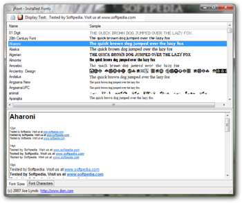 jFont screenshot