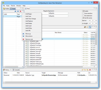 JFRenamer screenshot 2