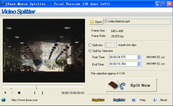 Jfuse Movie Splitter screenshot 2