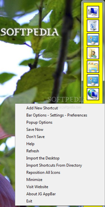 JG Appbar screenshot