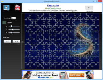 JigsawPuzzle Application screenshot