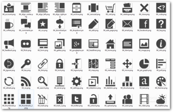 Jigsoar icons screenshot