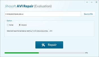 Jihosoft AVI Repair screenshot