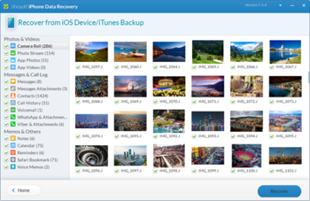 Jihosoft iPhone Data Recovery screenshot