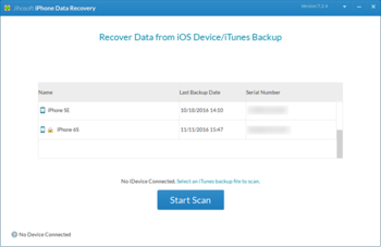 Jihosoft iPhone Data Recovery screenshot 3