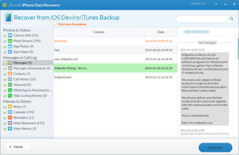 Jihosoft iPhone Data Recovery screenshot 3