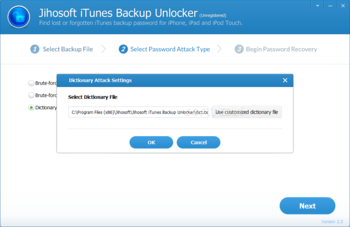 Jihosoft iTunes Backup Unlocker screenshot 4