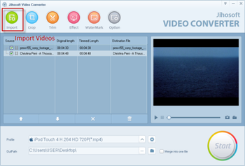 Jihosoft Video Converter screenshot