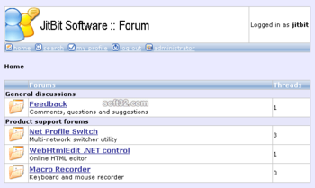 Jitbit AspNetForum screenshot 3
