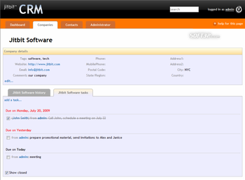 Jitbit CRM screenshot 2