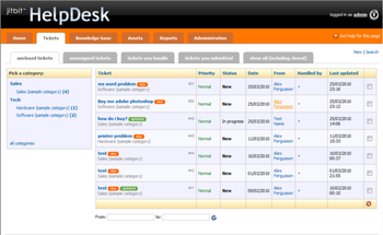 Jitbit HelpDesk screenshot