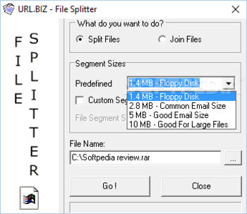 JK File Splitter screenshot 2