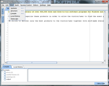 JLatexEditor screenshot 2