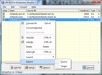 JM-Xls2Txt screenshot