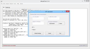 jModelTest screenshot 3