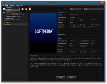 jMovieManager screenshot 2