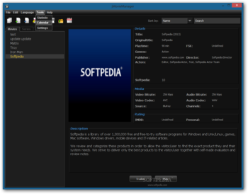 jMovieManager screenshot 3