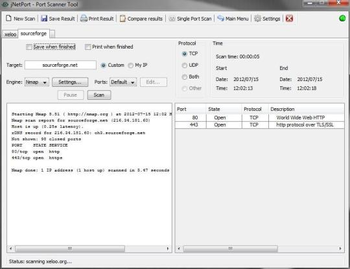 jNetPort screenshot
