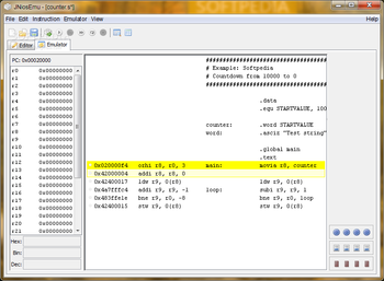 JNiosEmu screenshot 3