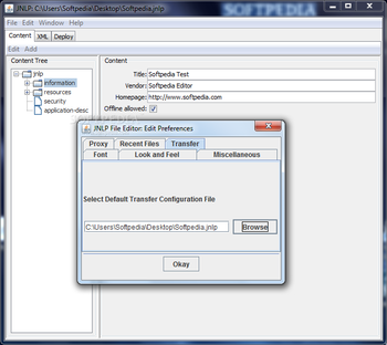 JNLP File Editor screenshot 7