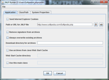 JnlpRunner screenshot