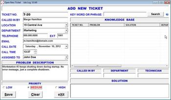 Job Log screenshot