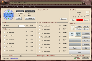 Job Timer 4 Network screenshot