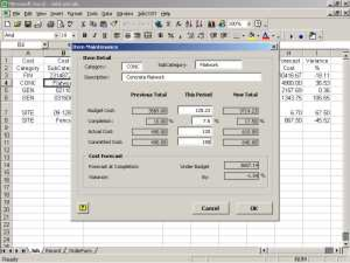 JobCost Controller for Excel screenshot