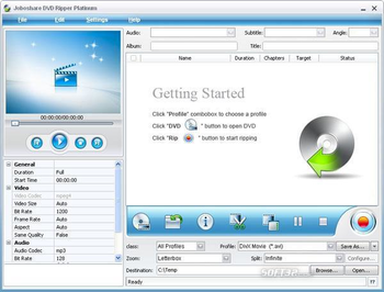 Joboshare DVD Ripper Platinum screenshot 3