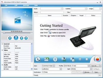 Joboshare DVD to DivX Converter screenshot 3