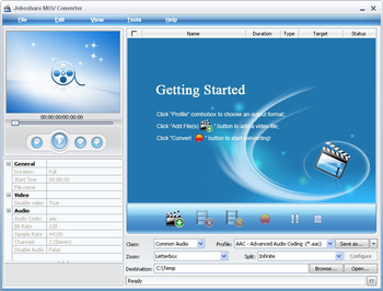 Joboshare MOV Converter screenshot 2