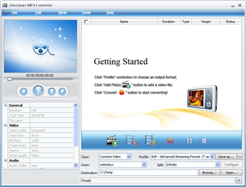 Joboshare MP4 Converter screenshot 2
